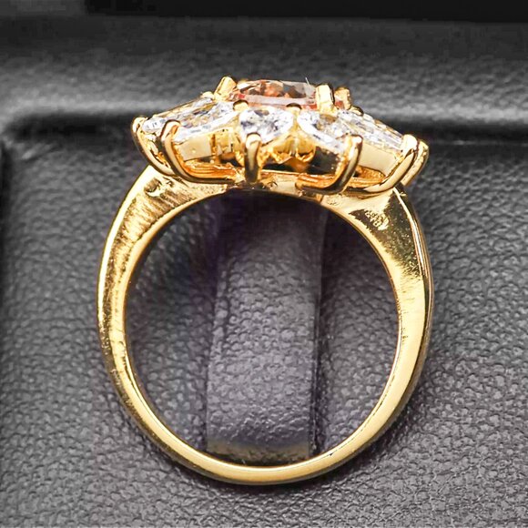 Pale Yellow Sapphire 2.72Ct 925 Sterling Silver Handmade Floral Ring Sz 6 - Picture 6 of 6